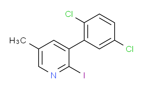 3-(2,5-Dichlorophenyl)-2-iodo-5-methylpyridine