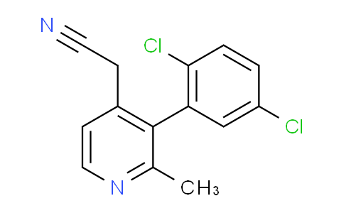 3-(2,5-Dichlorophenyl)-2-methylpyridine-4-acetonitrile