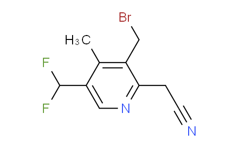 3-(Bromomethyl)-5-(difluoromethyl)-4-methylpyridine-2-acetonitrile
