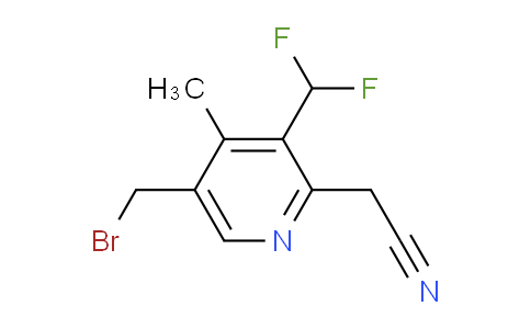 5-(Bromomethyl)-3-(difluoromethyl)-4-methylpyridine-2-acetonitrile