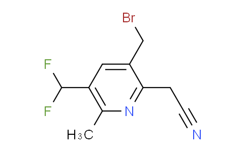 3-(Bromomethyl)-5-(difluoromethyl)-6-methylpyridine-2-acetonitrile