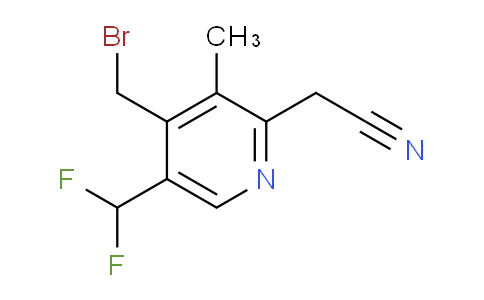 4-(Bromomethyl)-5-(difluoromethyl)-3-methylpyridine-2-acetonitrile