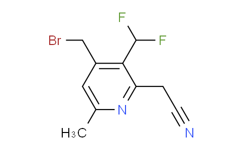 4-(Bromomethyl)-3-(difluoromethyl)-6-methylpyridine-2-acetonitrile