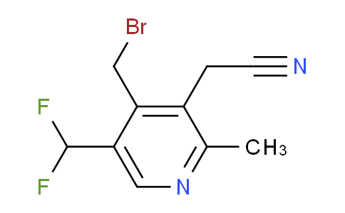 4-(Bromomethyl)-5-(difluoromethyl)-2-methylpyridine-3-acetonitrile