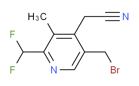 5-(Bromomethyl)-2-(difluoromethyl)-3-methylpyridine-4-acetonitrile