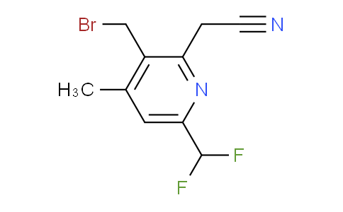 3-(Bromomethyl)-6-(difluoromethyl)-4-methylpyridine-2-acetonitrile
