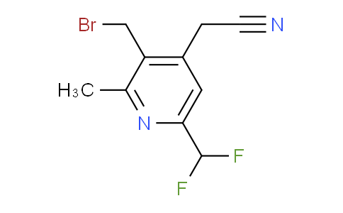 3-(Bromomethyl)-6-(difluoromethyl)-2-methylpyridine-4-acetonitrile