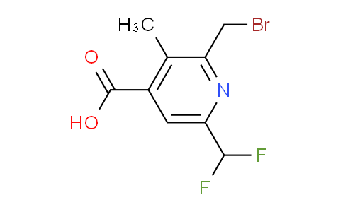 2-(Bromomethyl)-6-(difluoromethyl)-3-methylpyridine-4-carboxylic acid