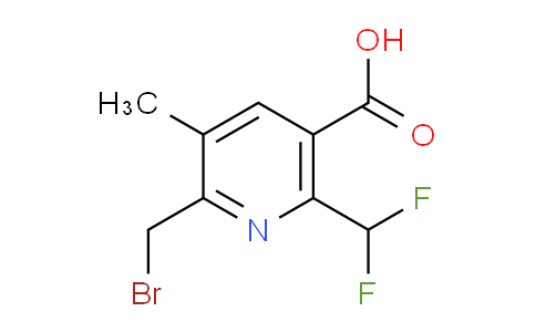 2-(Bromomethyl)-6-(difluoromethyl)-3-methylpyridine-5-carboxylic acid