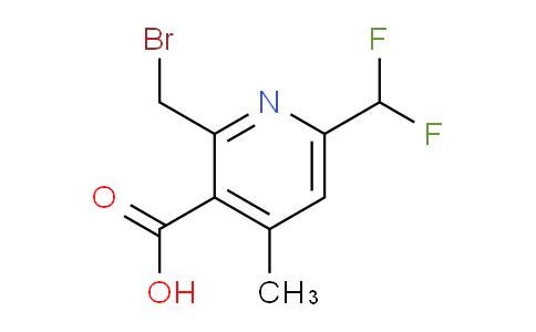 2-(Bromomethyl)-6-(difluoromethyl)-4-methylpyridine-3-carboxylic acid