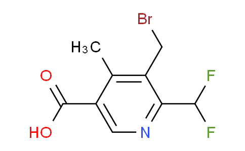 3-(Bromomethyl)-2-(difluoromethyl)-4-methylpyridine-5-carboxylic acid
