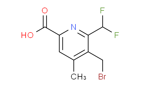 3-(Bromomethyl)-2-(difluoromethyl)-4-methylpyridine-6-carboxylic acid