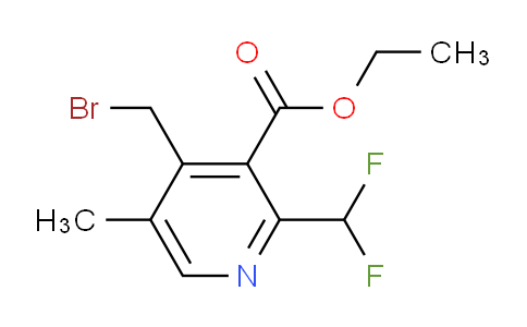 Ethyl 4-(bromomethyl)-2-(difluoromethyl)-5-methylpyridine-3-carboxylate