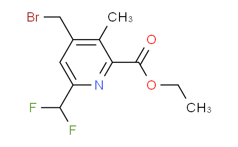 Ethyl 4-(bromomethyl)-6-(difluoromethyl)-3-methylpyridine-2-carboxylate
