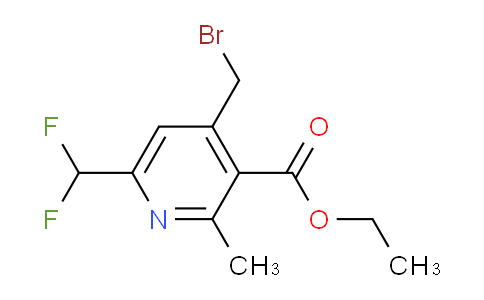 Ethyl 4-(bromomethyl)-6-(difluoromethyl)-2-methylpyridine-3-carboxylate