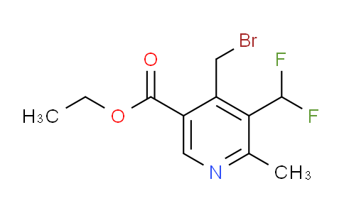 Ethyl 4-(bromomethyl)-3-(difluoromethyl)-2-methylpyridine-5-carboxylate