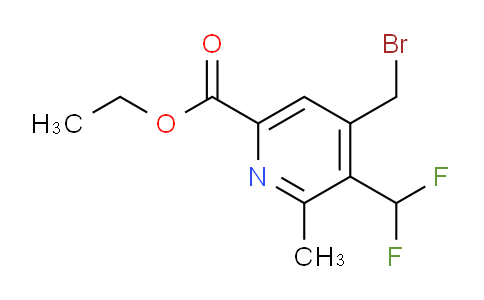 Ethyl 4-(bromomethyl)-3-(difluoromethyl)-2-methylpyridine-6-carboxylate