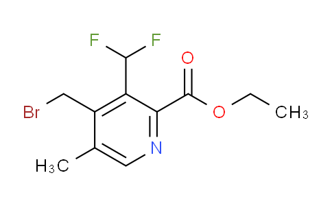Ethyl 4-(bromomethyl)-3-(difluoromethyl)-5-methylpyridine-2-carboxylate