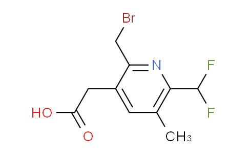 2-(Bromomethyl)-6-(difluoromethyl)-5-methylpyridine-3-acetic acid