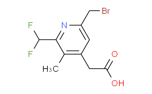 6-(Bromomethyl)-2-(difluoromethyl)-3-methylpyridine-4-acetic acid