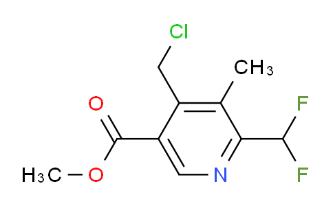 Methyl 4-(chloromethyl)-2-(difluoromethyl)-3-methylpyridine-5-carboxylate