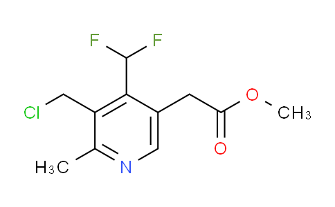Methyl 3-(chloromethyl)-4-(difluoromethyl)-2-methylpyridine-5-acetate