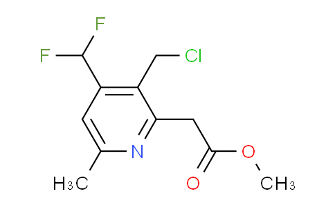 Methyl 3-(chloromethyl)-4-(difluoromethyl)-6-methylpyridine-2-acetate