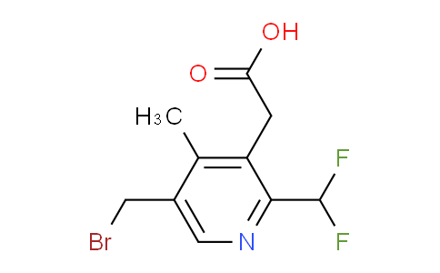 5-(Bromomethyl)-2-(difluoromethyl)-4-methylpyridine-3-acetic acid