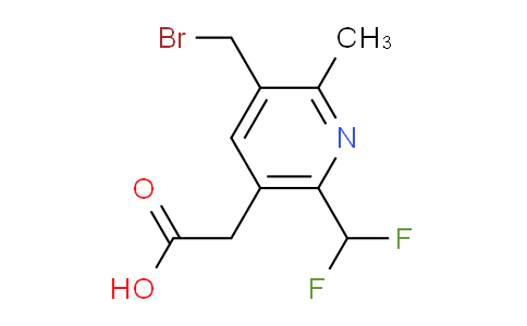 3-(Bromomethyl)-6-(difluoromethyl)-2-methylpyridine-5-acetic acid