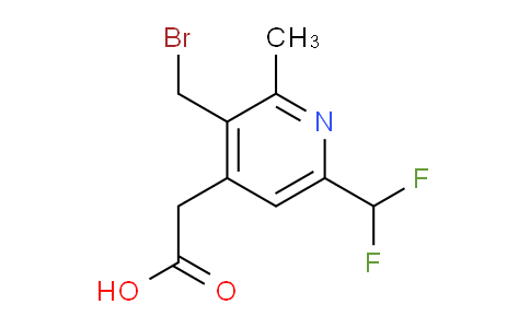 3-(Bromomethyl)-6-(difluoromethyl)-2-methylpyridine-4-acetic acid