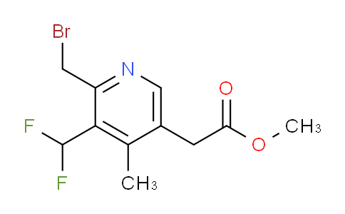 Methyl 2-(bromomethyl)-3-(difluoromethyl)-4-methylpyridine-5-acetate