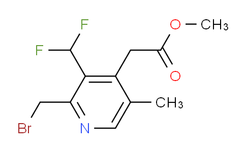 Methyl 2-(bromomethyl)-3-(difluoromethyl)-5-methylpyridine-4-acetate