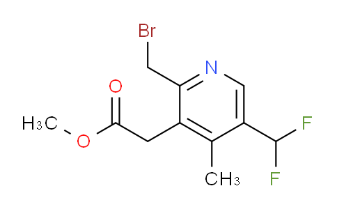 Methyl 2-(bromomethyl)-5-(difluoromethyl)-4-methylpyridine-3-acetate