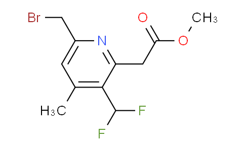 Methyl 6-(bromomethyl)-3-(difluoromethyl)-4-methylpyridine-2-acetate