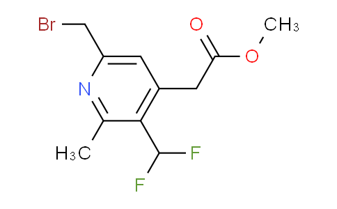 Methyl 6-(bromomethyl)-3-(difluoromethyl)-2-methylpyridine-4-acetate