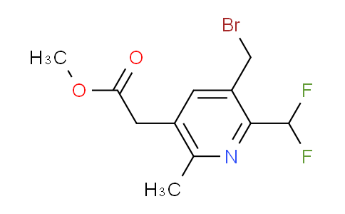Methyl 3-(bromomethyl)-2-(difluoromethyl)-6-methylpyridine-5-acetate