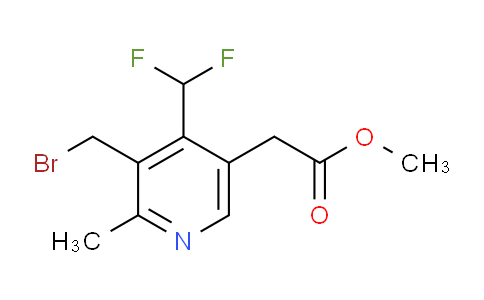 Methyl 3-(bromomethyl)-4-(difluoromethyl)-2-methylpyridine-5-acetate