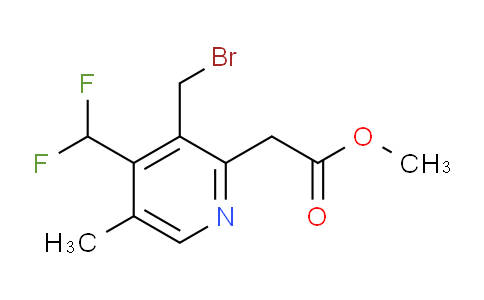 Methyl 3-(bromomethyl)-4-(difluoromethyl)-5-methylpyridine-2-acetate