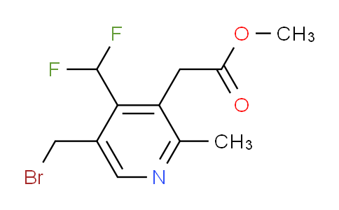 Methyl 5-(bromomethyl)-4-(difluoromethyl)-2-methylpyridine-3-acetate