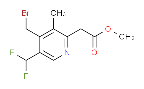 Methyl 4-(bromomethyl)-5-(difluoromethyl)-3-methylpyridine-2-acetate