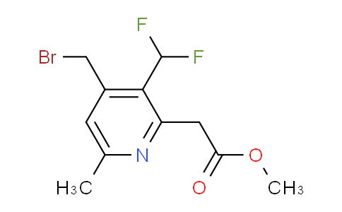 Methyl 4-(bromomethyl)-3-(difluoromethyl)-6-methylpyridine-2-acetate