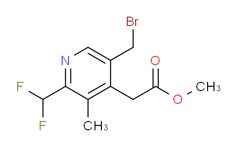 Methyl 5-(bromomethyl)-2-(difluoromethyl)-3-methylpyridine-4-acetate