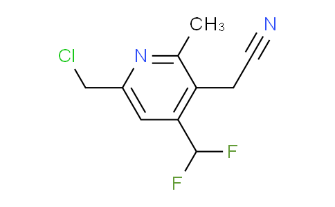 6-(Chloromethyl)-4-(difluoromethyl)-2-methylpyridine-3-acetonitrile