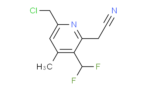 6-(Chloromethyl)-3-(difluoromethyl)-4-methylpyridine-2-acetonitrile