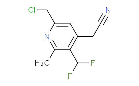 6-(Chloromethyl)-3-(difluoromethyl)-2-methylpyridine-4-acetonitrile