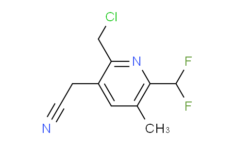 2-(Chloromethyl)-6-(difluoromethyl)-5-methylpyridine-3-acetonitrile