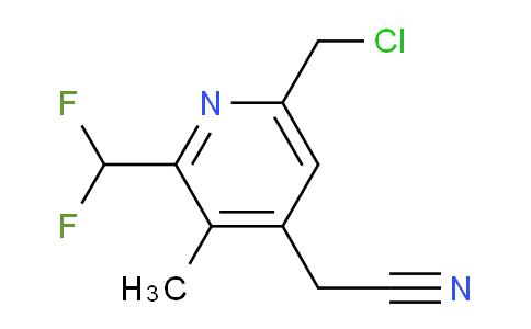 6-(Chloromethyl)-2-(difluoromethyl)-3-methylpyridine-4-acetonitrile