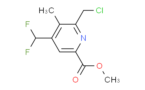 Methyl 2-(chloromethyl)-4-(difluoromethyl)-3-methylpyridine-6-carboxylate