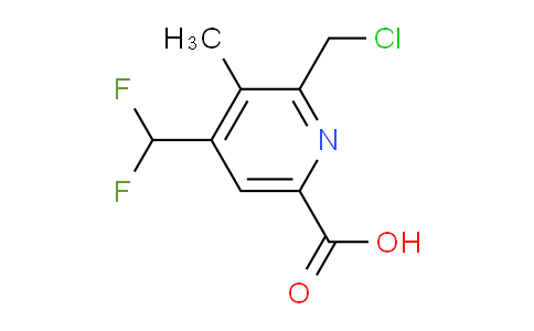 2-(Chloromethyl)-4-(difluoromethyl)-3-methylpyridine-6-carboxylic acid