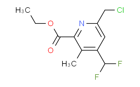 Ethyl 6-(chloromethyl)-4-(difluoromethyl)-3-methylpyridine-2-carboxylate